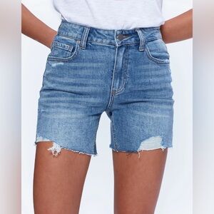 PAIGE $169 SARAH LONGLINE SHORTS